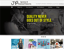 Tablet Screenshot of jpsportswear.com